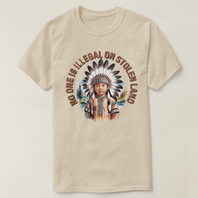 Ingen är olaglig på stenkolsmark t shirt (Design framsida)