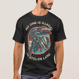 Ingen är olaglig på stenkolsmarksproverna t shirt
