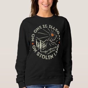 Ingen är olaglig på Stolen Land Human Högers Top T Shirt