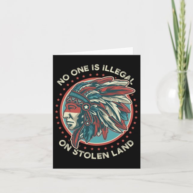Ingen är olaglig på Stolen Land Kort (Framsida)