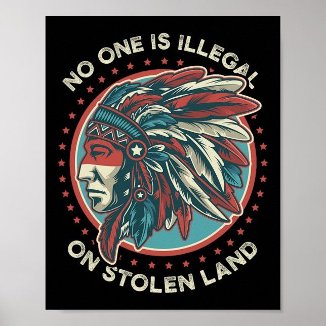 Ingen är olaglig på Stolen Land Poster (Framsidan)