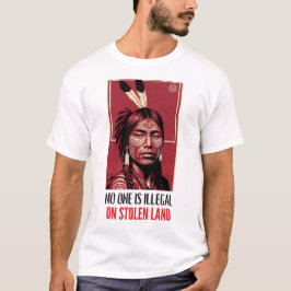 Ingen är olaglig på stulen mark Urfolks rättighet T Shirt