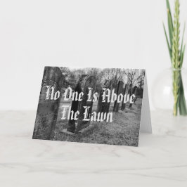 Ingen är ovanför gräsmattan kort