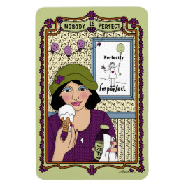 Ingen är Perfekt_A_4x6-kylmagnet Magnet