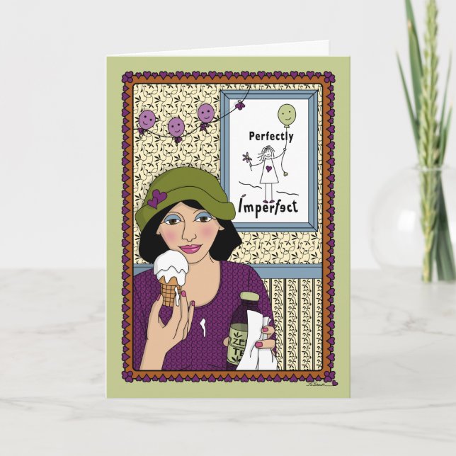 Ingen är Perfekt_A_Hälsning Kort (Framsida)