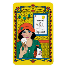 Ingen är Perfekt_B_4x6-kylmagnet Magnet
