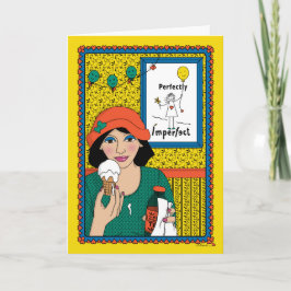 Ingen är Perfekt_B_Hälsning Kort