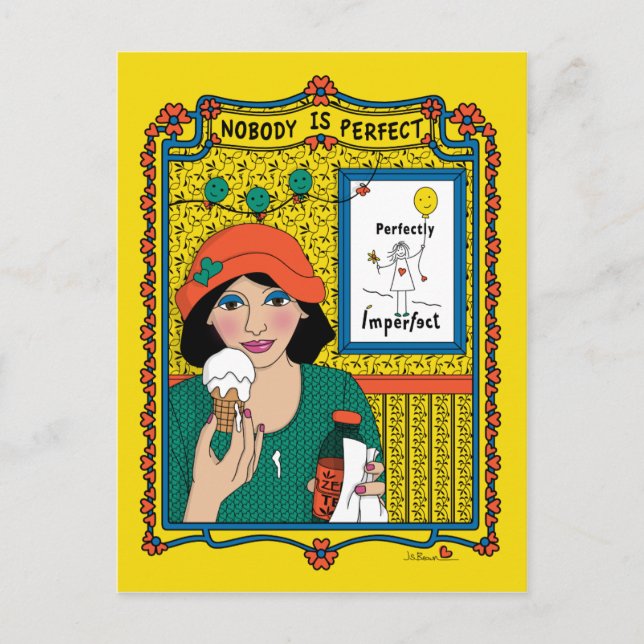 Ingen är Perfekt_B_ vykort (Framsida)