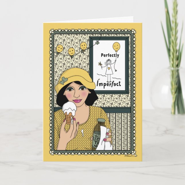 Ingen är Perfekt_C_Hälsning Kort (Framsida)