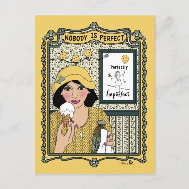 Ingen är Perfekt_C_ vykort (Framsida)