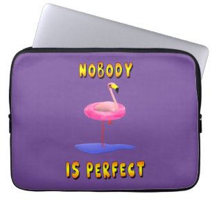 Ingen är perfekt Flamingo Datorfodral