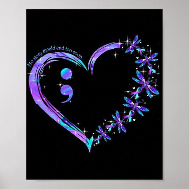 Ingen artikel bör sluta för snart för att suicidme poster (Framsidan)