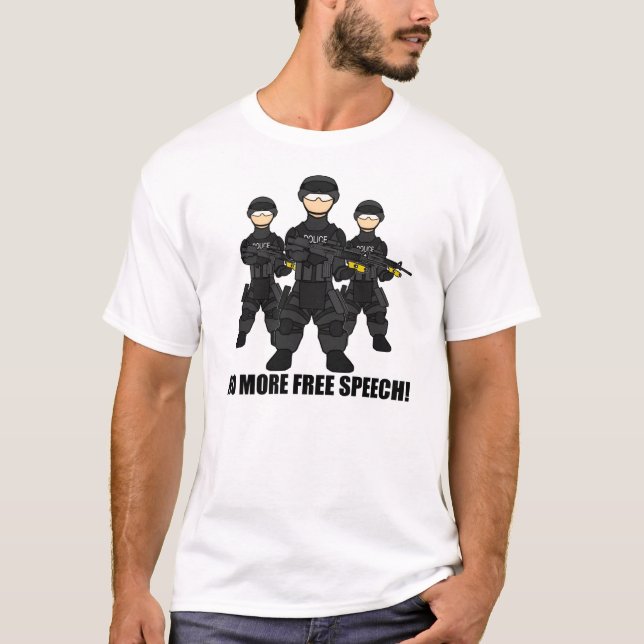 Ingen åsiktsfrihetT-tröja T Shirt (Framsida)