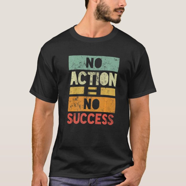 Ingen åtgärd lyckades t shirt (Framsida)