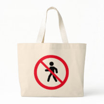 Ingen åtkomstfotgängarsignatur | Jumbo Tote Bag