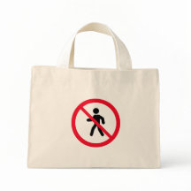 Ingen åtkomstfotgängarsignatur | Tiny Tote Bag