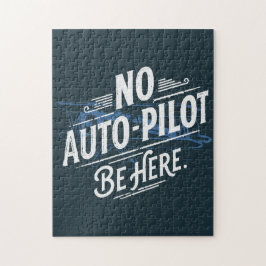 Ingen autopilot. Var här. Pussel