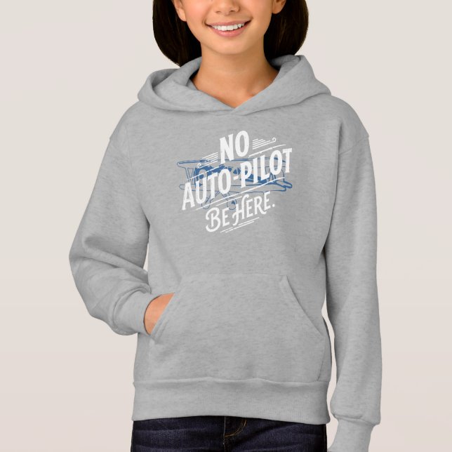 Ingen autopilot. Var här. T Shirt (Framsida)