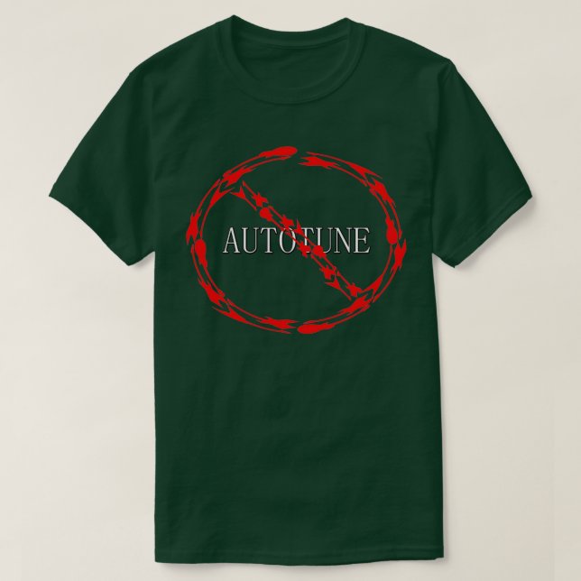 ingen autotune  t shirt (Design framsida)