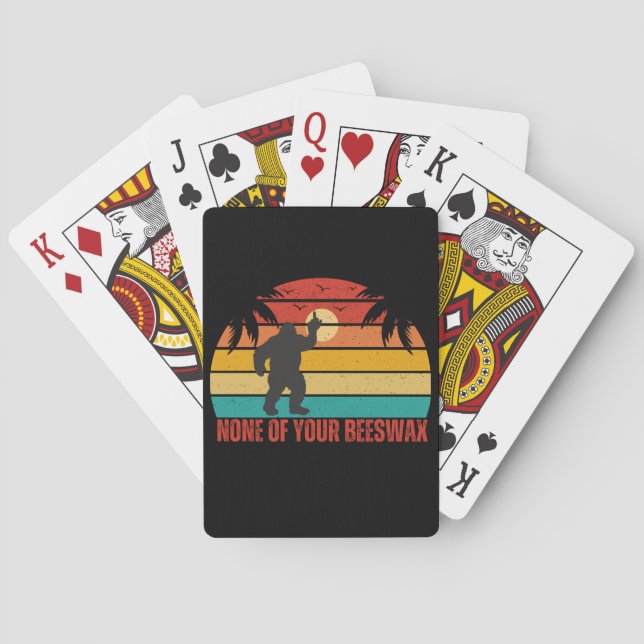 Ingen av era bivax Bigfoot Finger Casinokort (Baksidan)