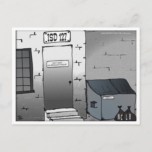 Ingen avlämningsutgång vykort (Framsida)