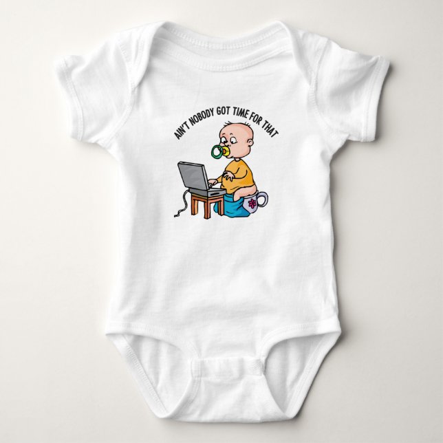 Ingen-Baby Jersey Bodykostym Tröja (Framsida)