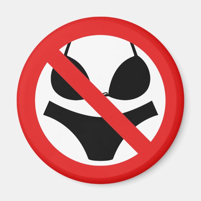 Ingen baddräktighetssignatur magnet (Framsidan)