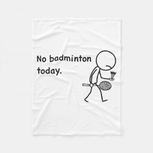 Ingen badminton idag spelare spelare tränare fans fleecefilt