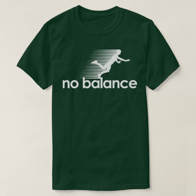 Ingen Balance white Hoodie T Shirt (Design framsida)