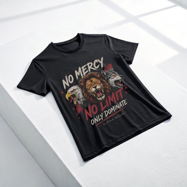 Ingen barmhärtighet ingen gräns Alpha Beast Mode L T Shirt (Skapare uppladdad)