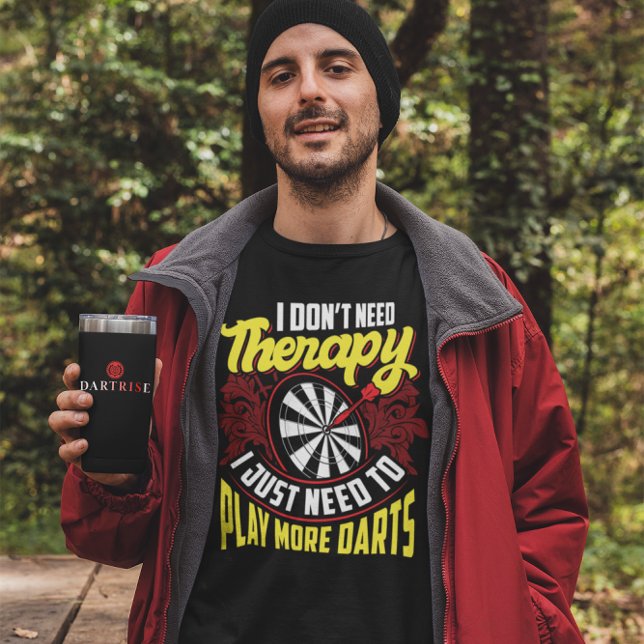Ingen behandling - bara fler mörka - lustig dart t shirt (Skapare uppladdad)