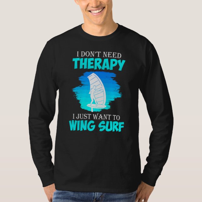 Ingen behandling, endast Vinge Surfing Vinge Foil  T Shirt (Framsida)