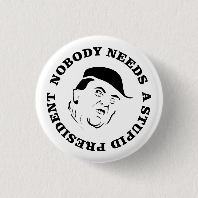 Ingen behöver en dum president knapp (Framsida)