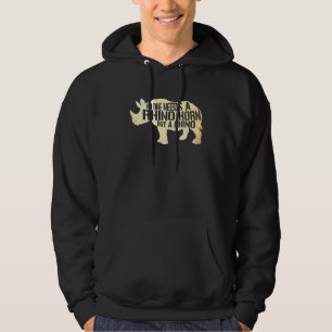 Ingen Behöver En Noshörning Horn Men Ett Noshörnin Hoodie