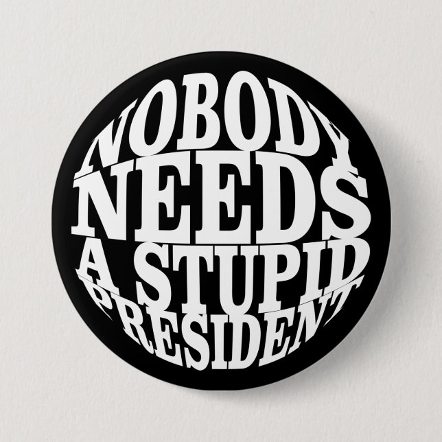 Ingen behöver en styvmoderlig president knapp (Framsida)