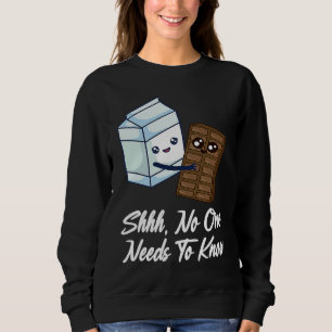 Ingen Behöver Veta Chokladmjölk Mat Grafisk T Shirt