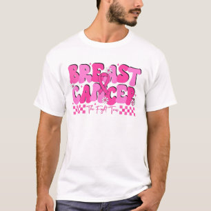Ingen bekämpar bröstcancer Ensam amerikansk Flagga T Shirt