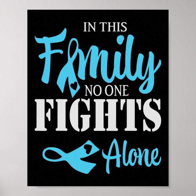 Ingen bekämpar Diabetes Ensam Support Diabetes Awa Poster (Framsidan)