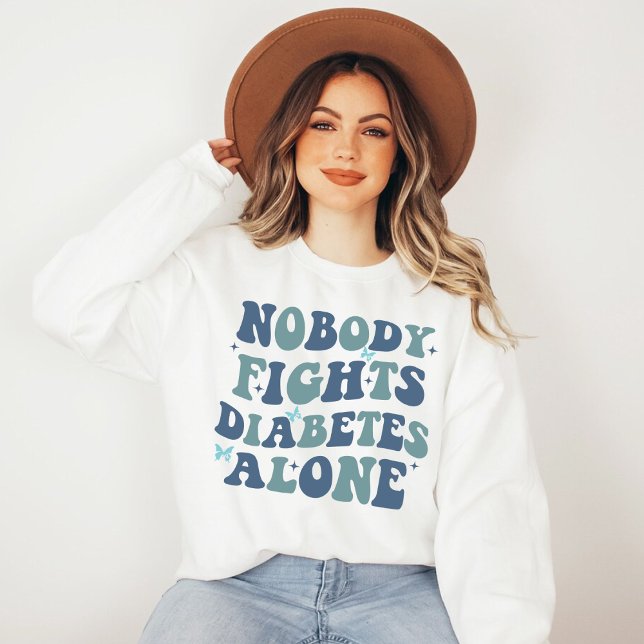 Ingen bekämpar Diabetes ensam T Shirt (Skapare uppladdad)
