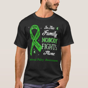 Ingen bekämpar Ensam Cerebral Palsy Awareness T Shirt