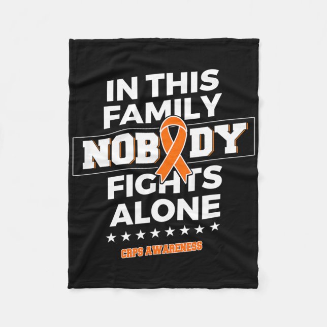 Ingen bekämpar Ensam Crps Awareness Fleecefilt (Framsidan)