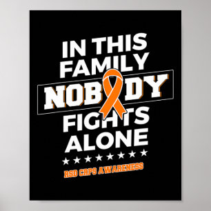 Ingen bekämpar Ensam RSD Crps Awareness Poster
