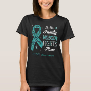 Ingen bekämpar Ensamens PTSD-medvetenhet T Shirt
