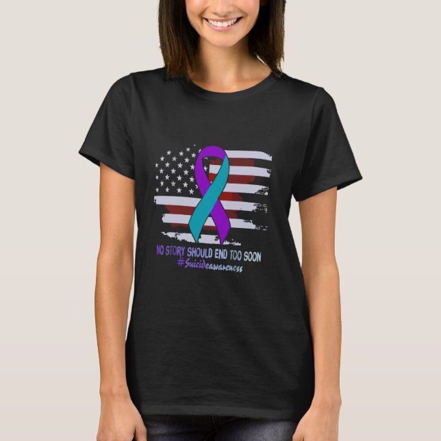 Ingen berättelse borde sluta för snart efter USA f T Shirt (Framsida)