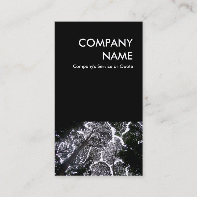 ingen beröring av träd landskap visitkort (Framsida)