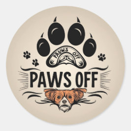 Ingen beröringszon runt klistermärke