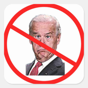 INGEN BIDEN FYRKANTIGT KLISTERMÄRKE