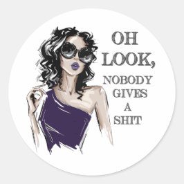 Ingen bil. runt klistermärke