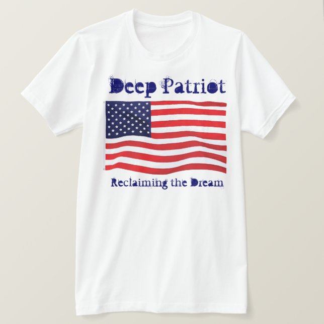 Ingen Billigt Patriot här! Tee Shirt (Design framsida)