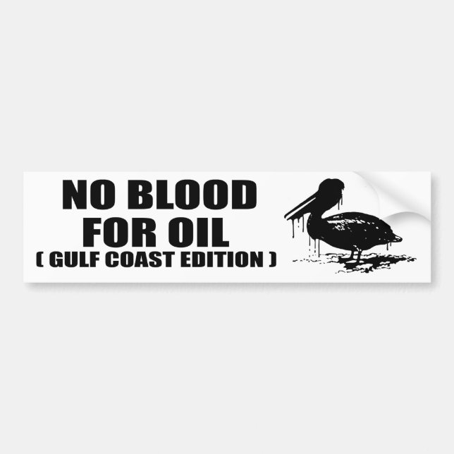INGEN BLOD FÖR OLJA. GULF COAST-UTGÅVA. BILDEKAL (Framsidan)